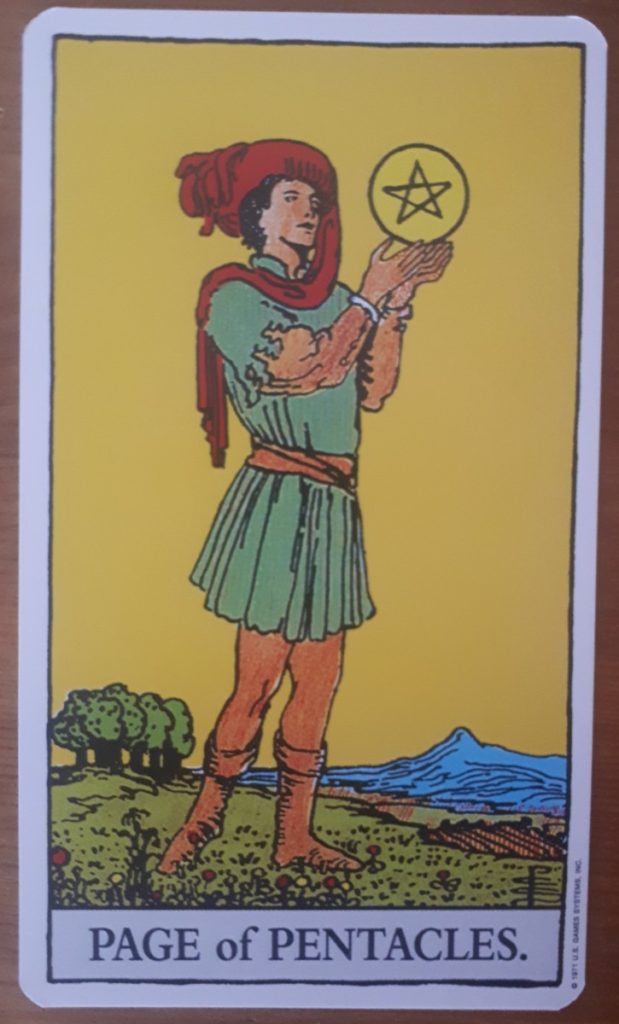 Page of Pentacles as a person