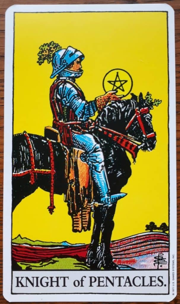 Knight Of Pentacles Card As Feelings Do They Like You Calming Cosmos Knight Of Pentacles Card As Feelings Do They Like You Calming Cosmos