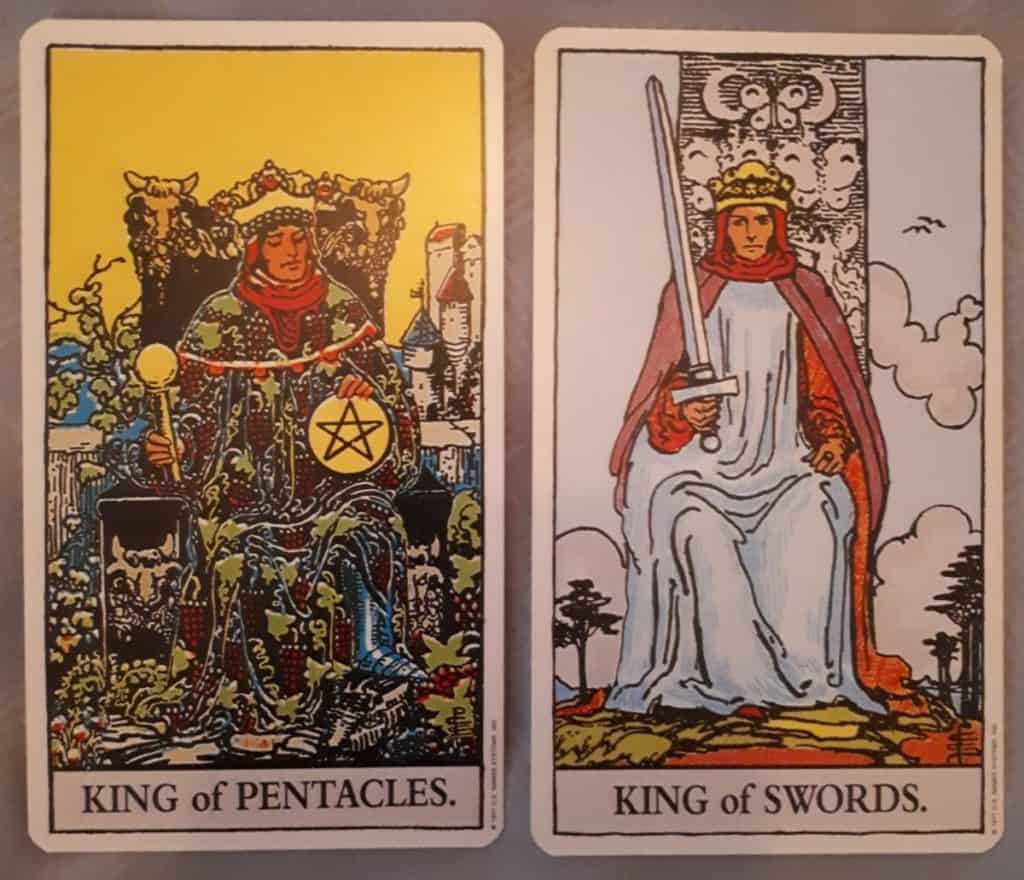 king of pentacles and king of swords