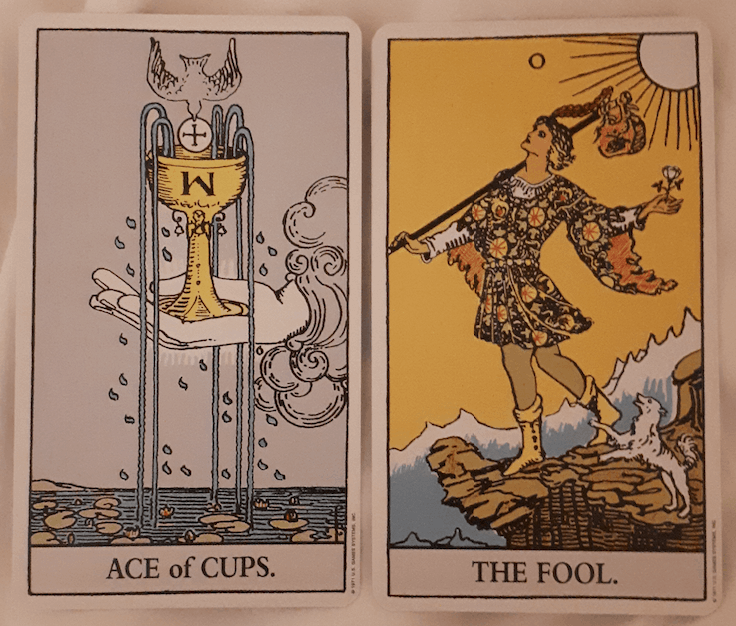 Ace of Cups and the Fool combination