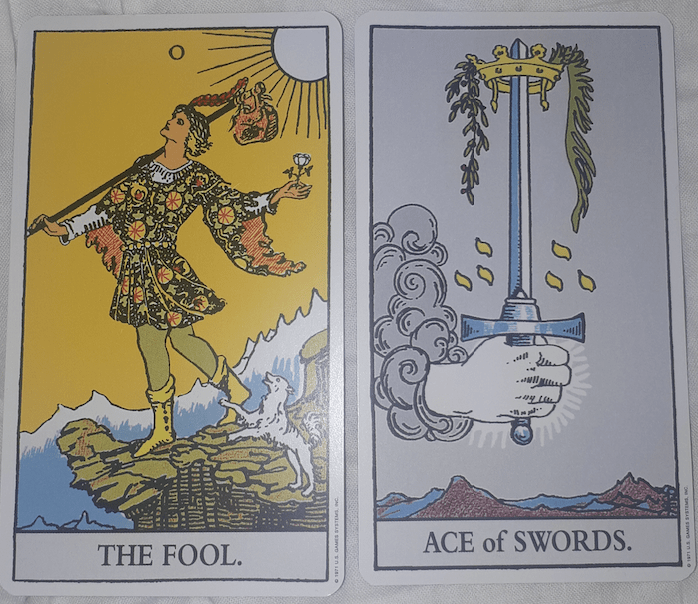 ace of swords and the fool meaning