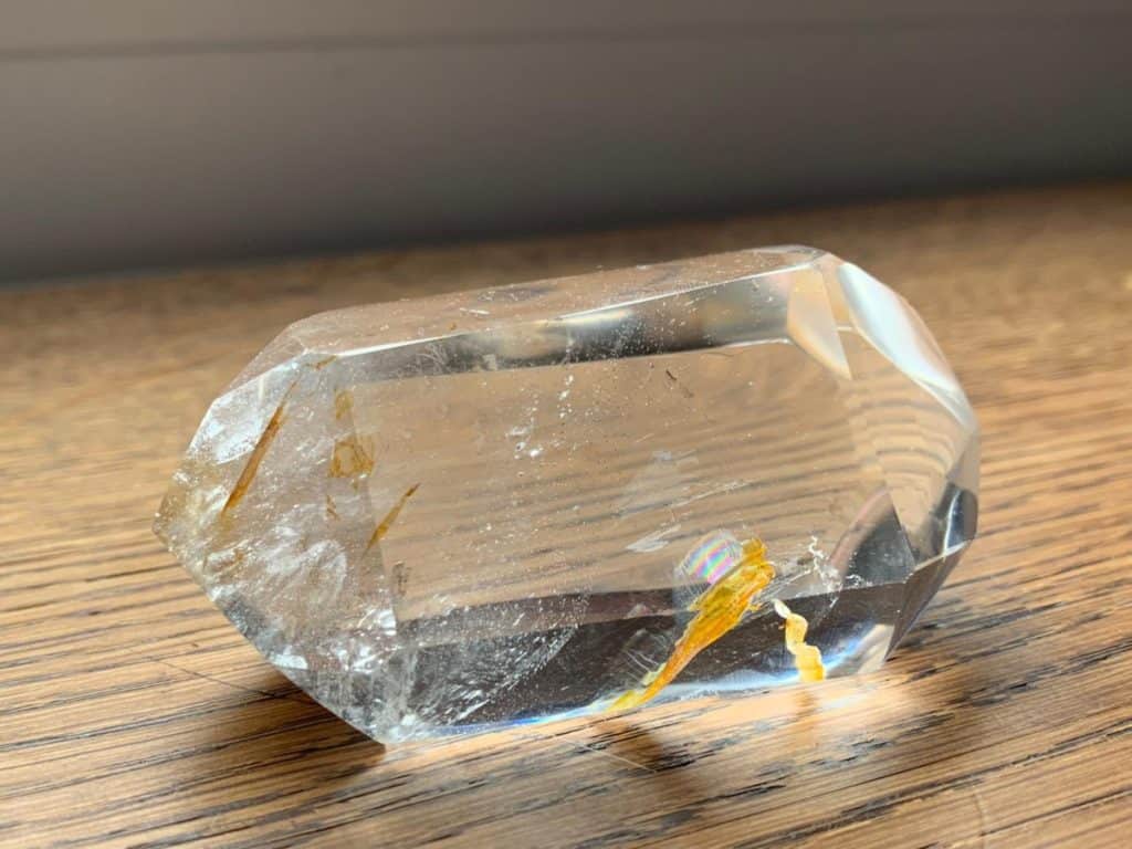 clear quartz crystal