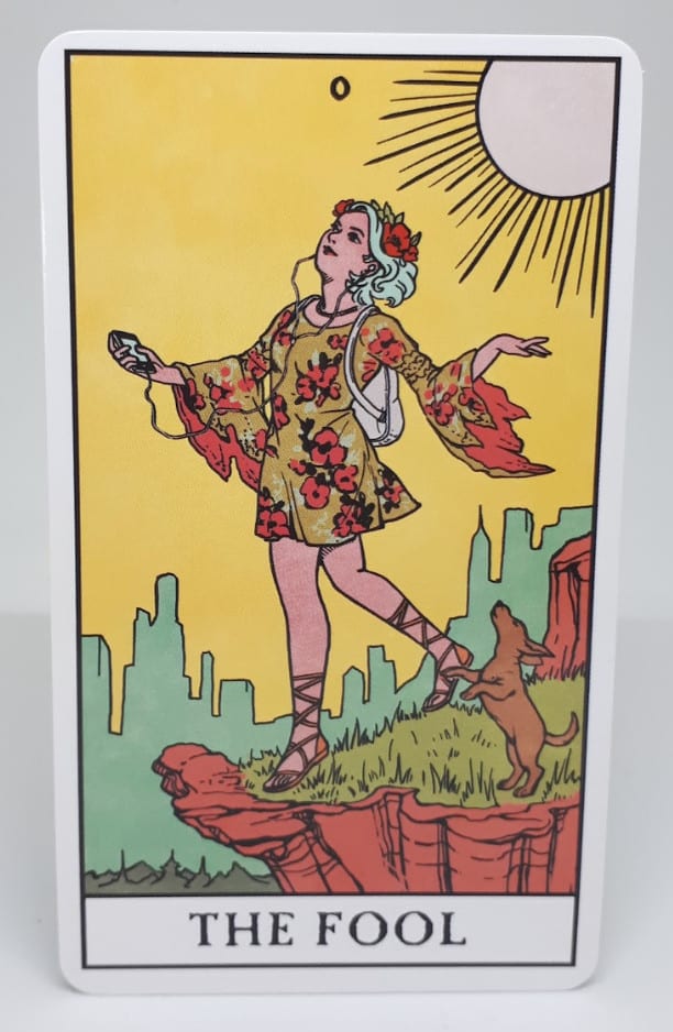 The Fool tarot card from the Modern Witch Tarot Deck